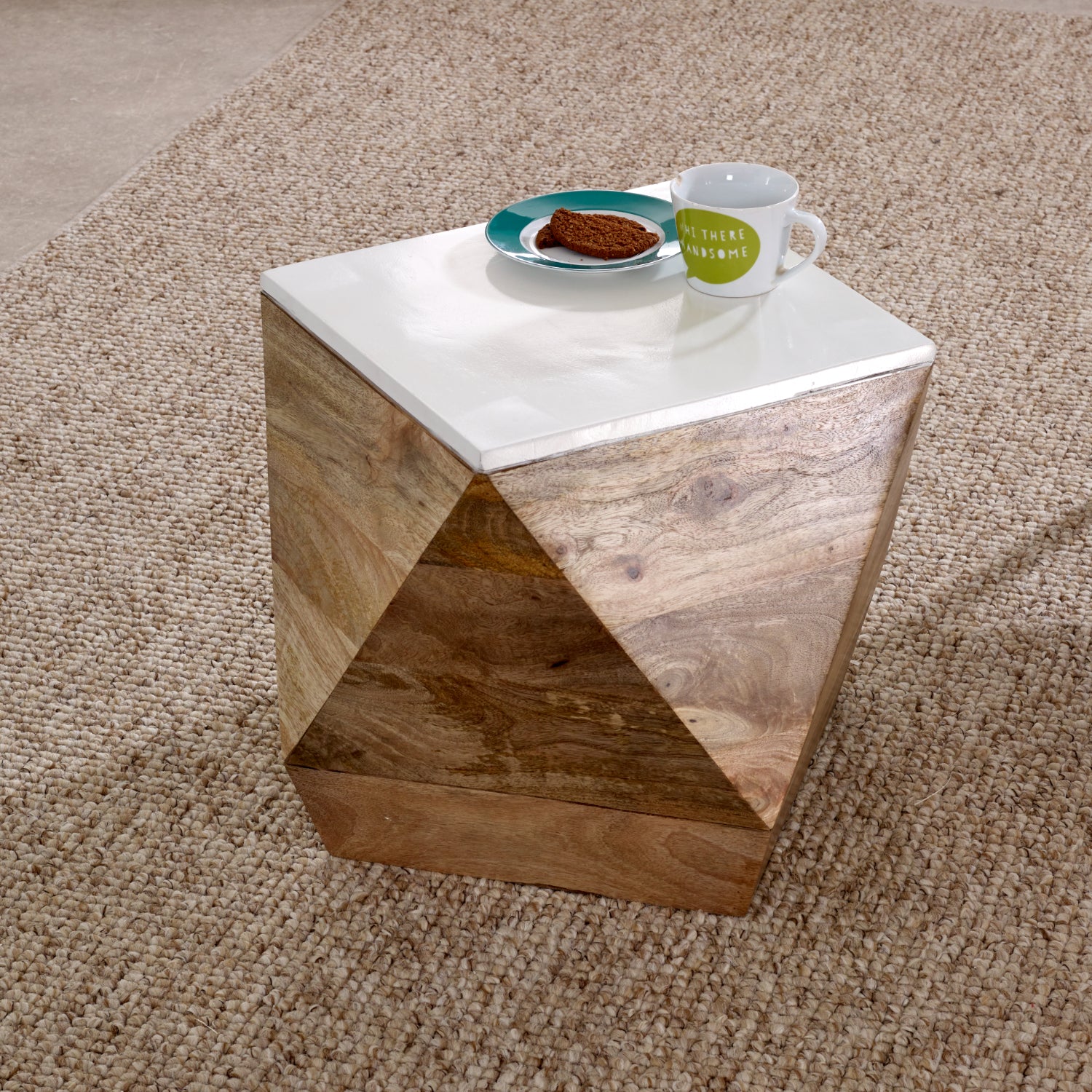 Side Table Solid Mango Wood