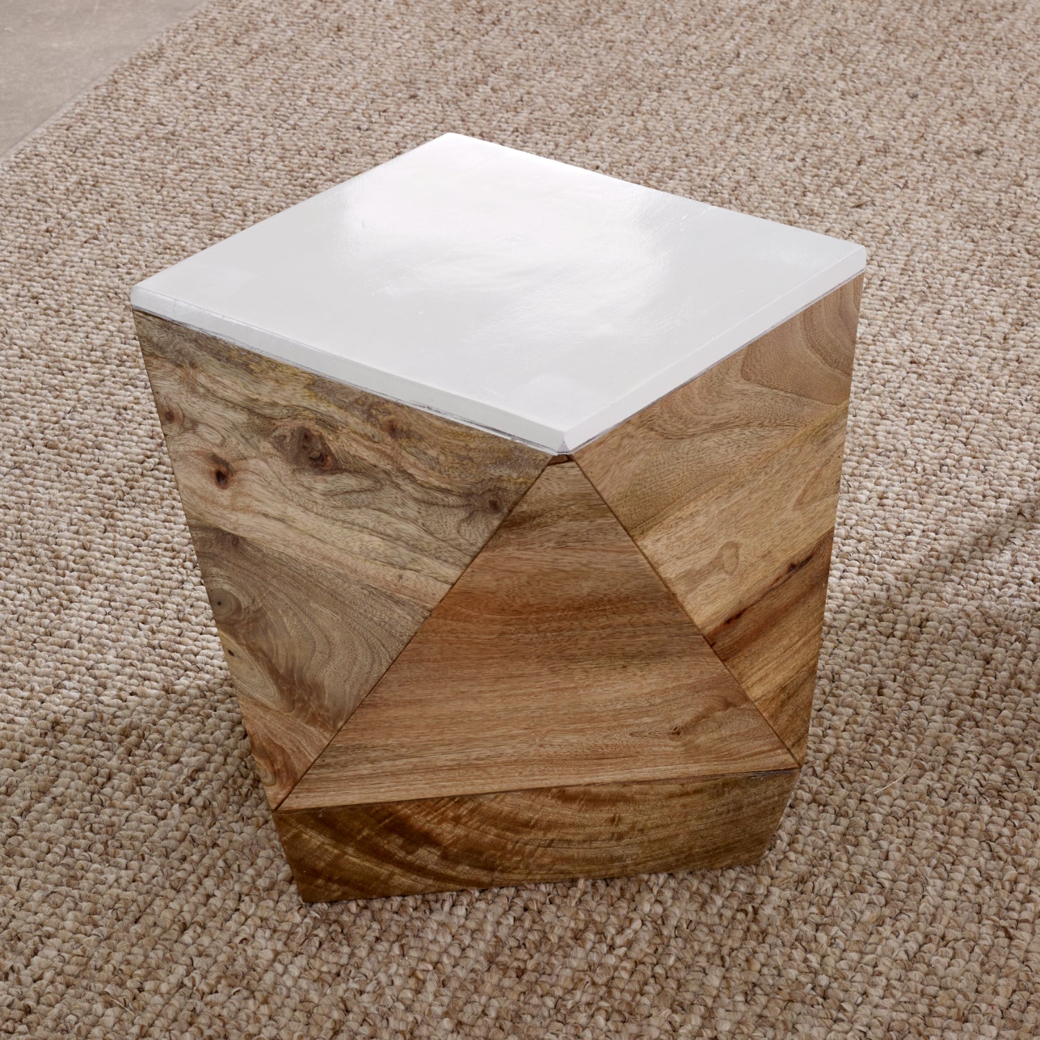 Side Table Solid Mango Wood
