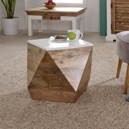Side Table Solid Mango Wood