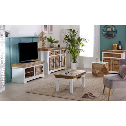 Coffee Table With Drawer Solid Mango Wood