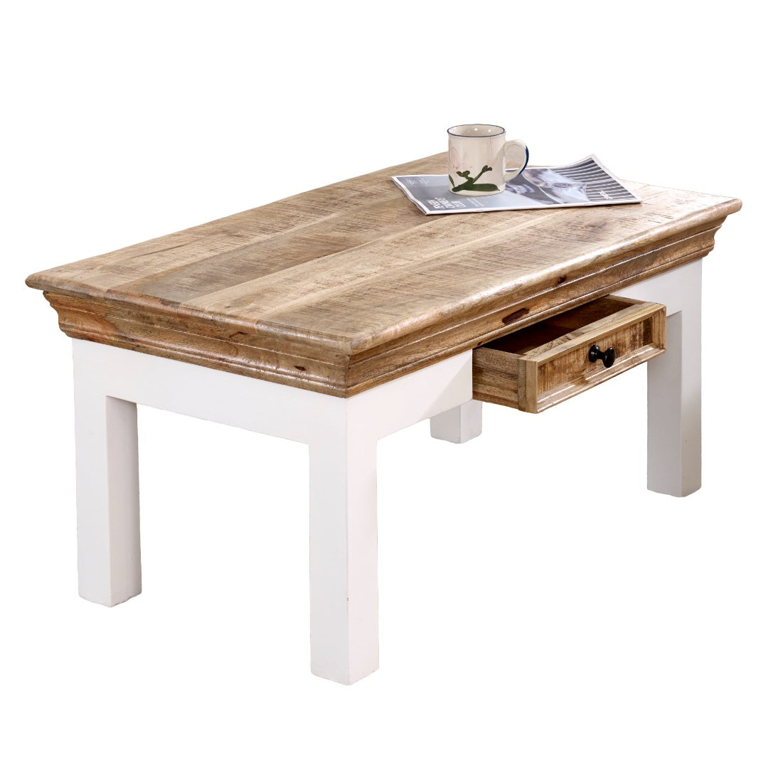 Coffee Table With Drawer Solid Mango Wood