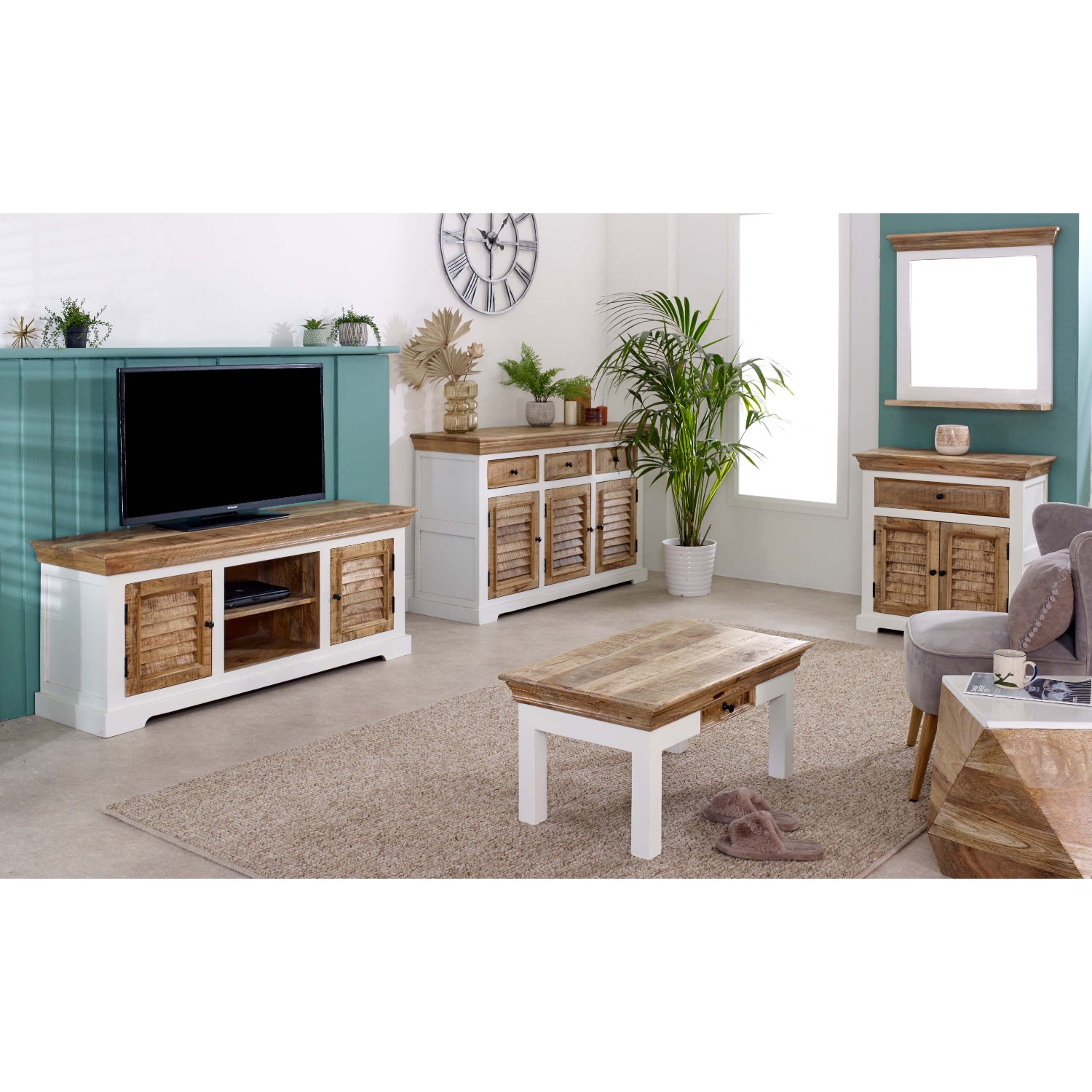 Coffee Table With Drawer Solid Mango Wood