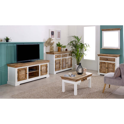 Coffee Table With Drawer Solid Mango Wood