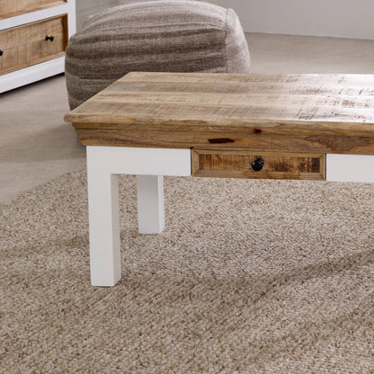 Coffee Table With Drawer Solid Mango Wood