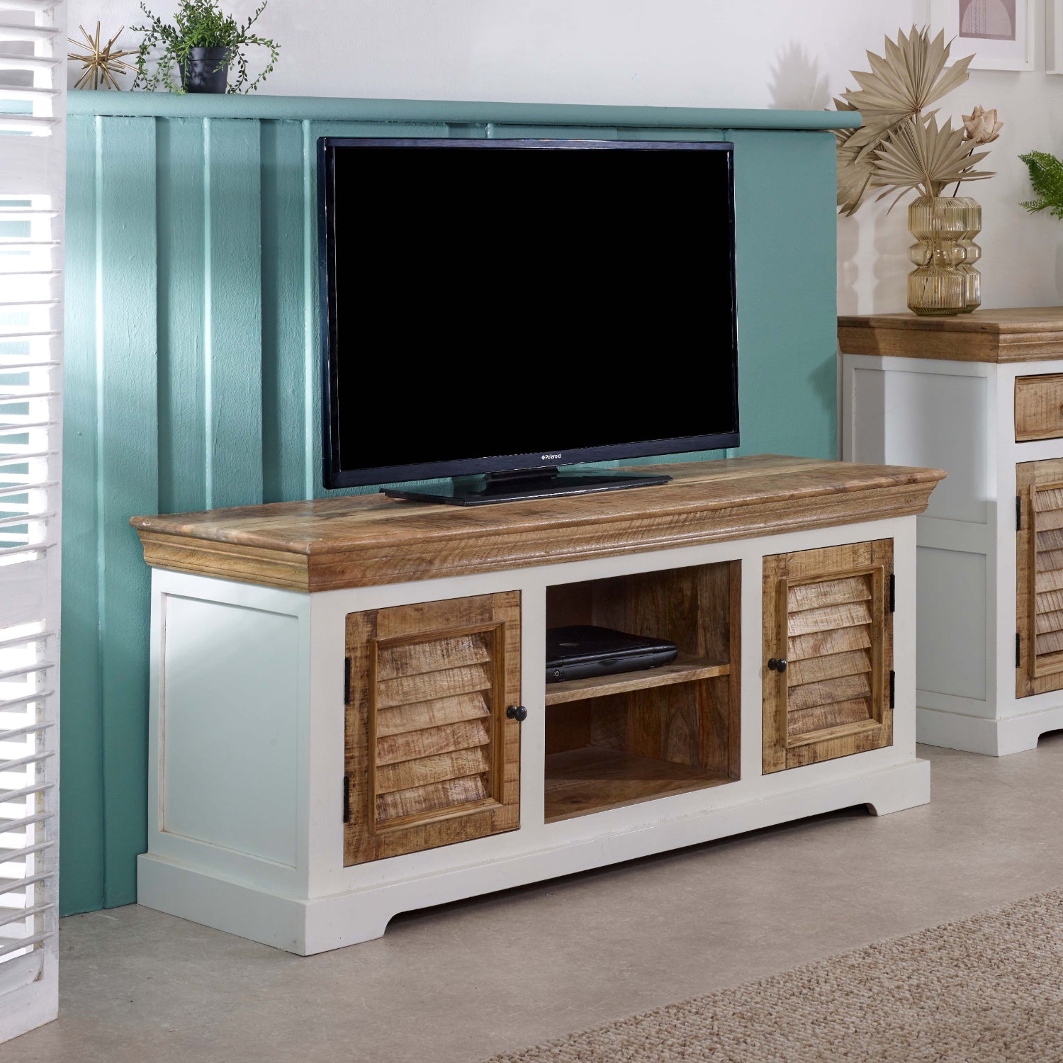 "Tv Cabinet Upto 57" Solid Mango Wood"