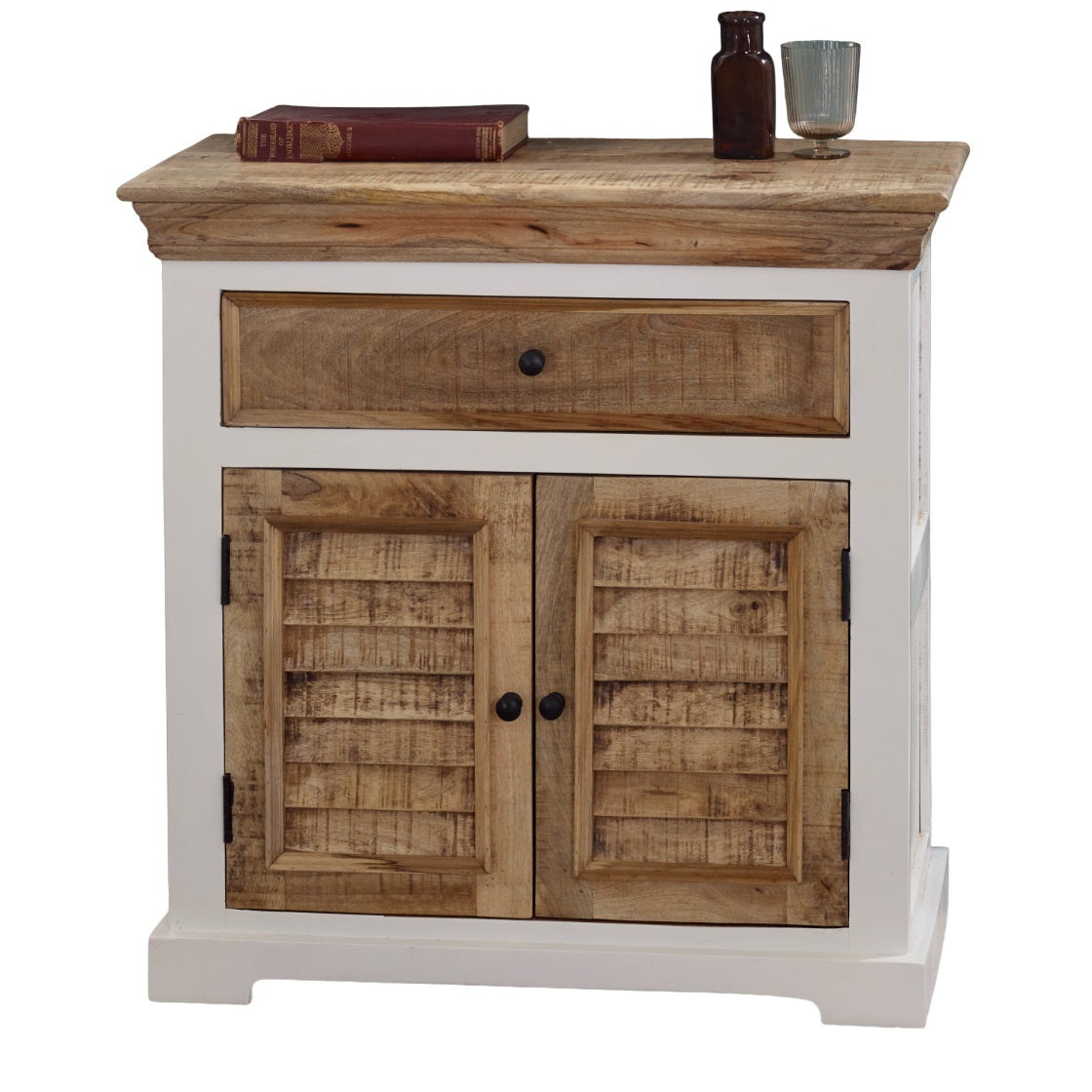 Wood Sideboard - 1 Drawer & 2 Doors