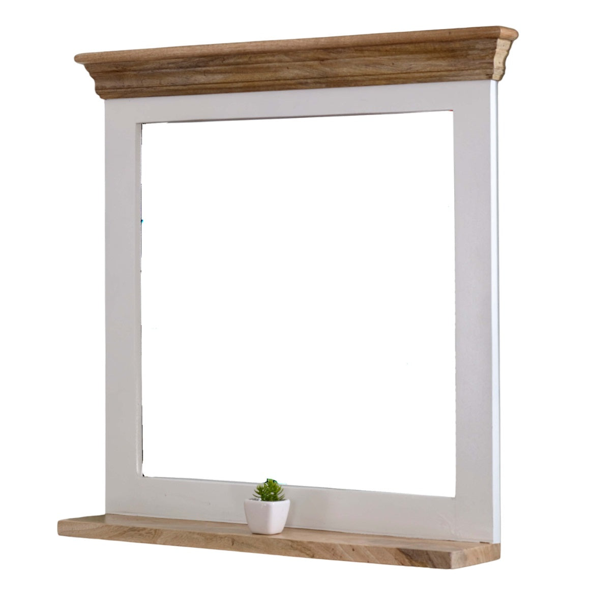 Mirror Frame With Shelf Solid Mango Wood