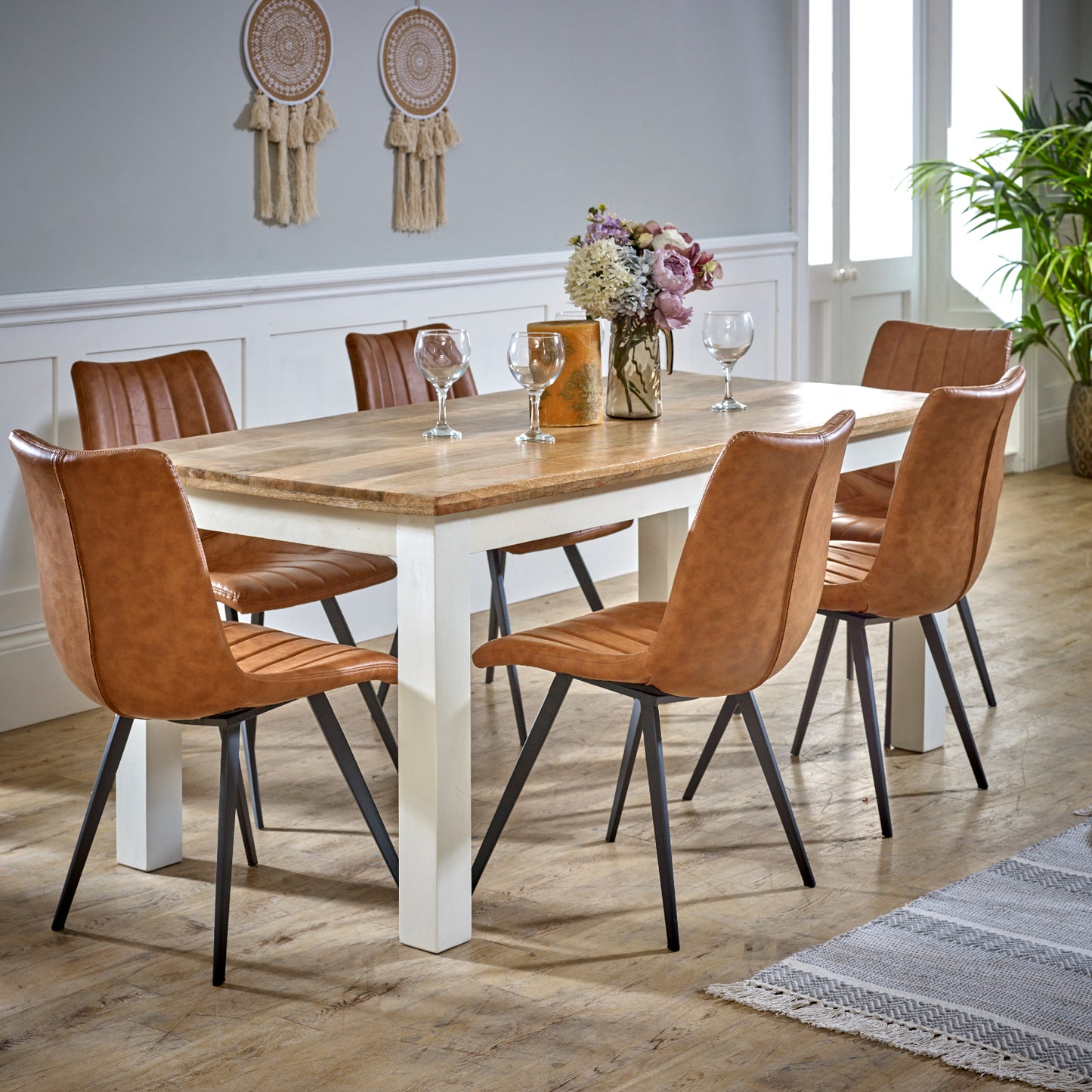 Dining Table 170cm Solid Mango Wood