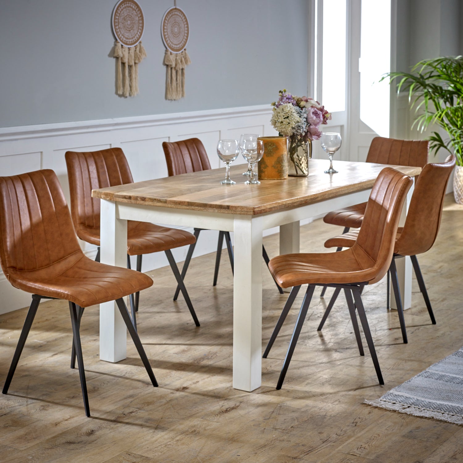 Dining Table 170cm Solid Mango Wood