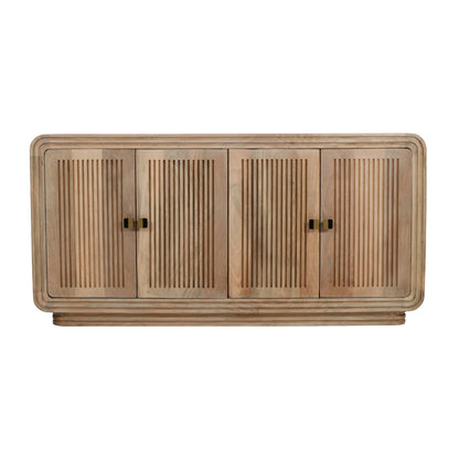 Carved Mango Wood 4 Doors Large Sideboard