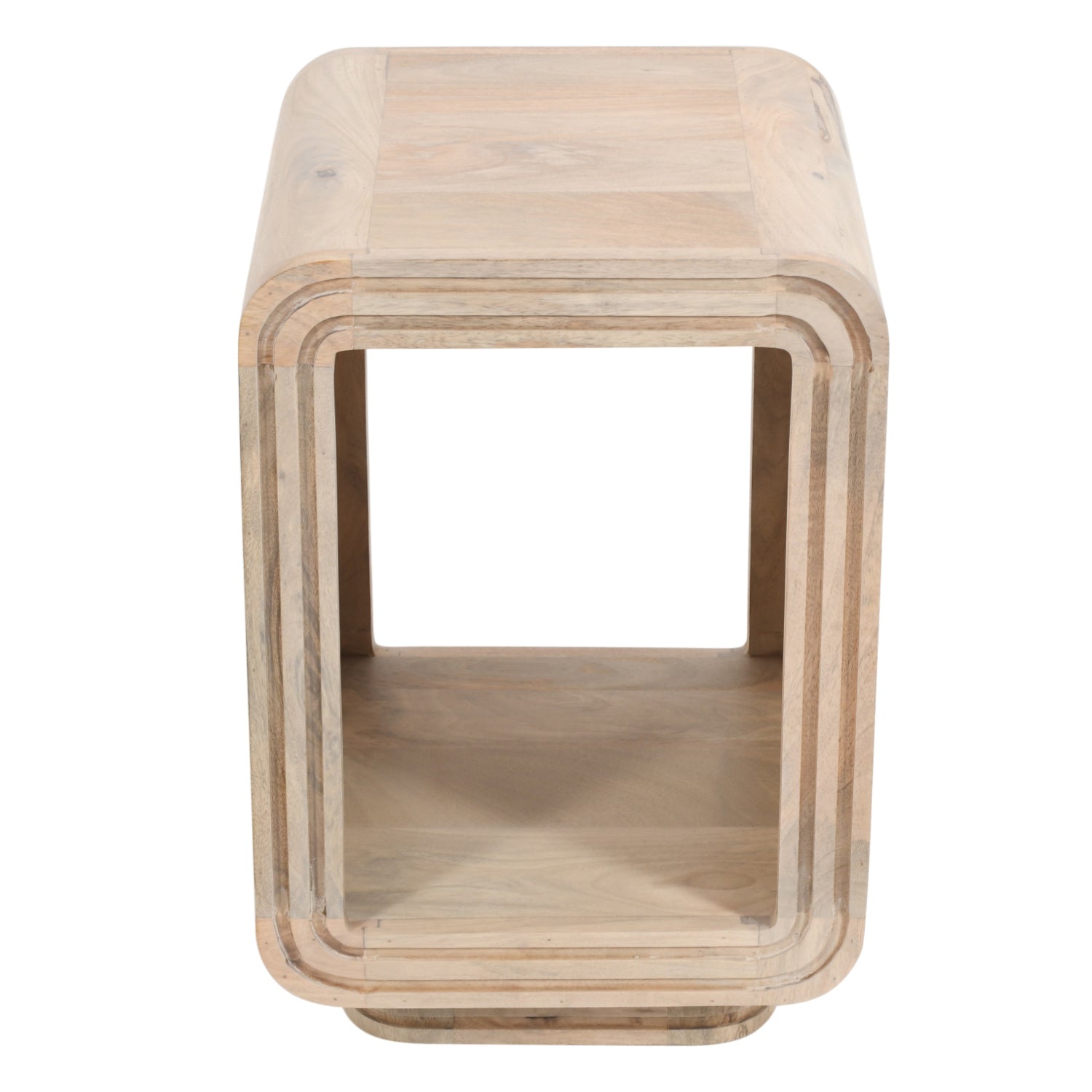 Carved Mango Wood Side Table