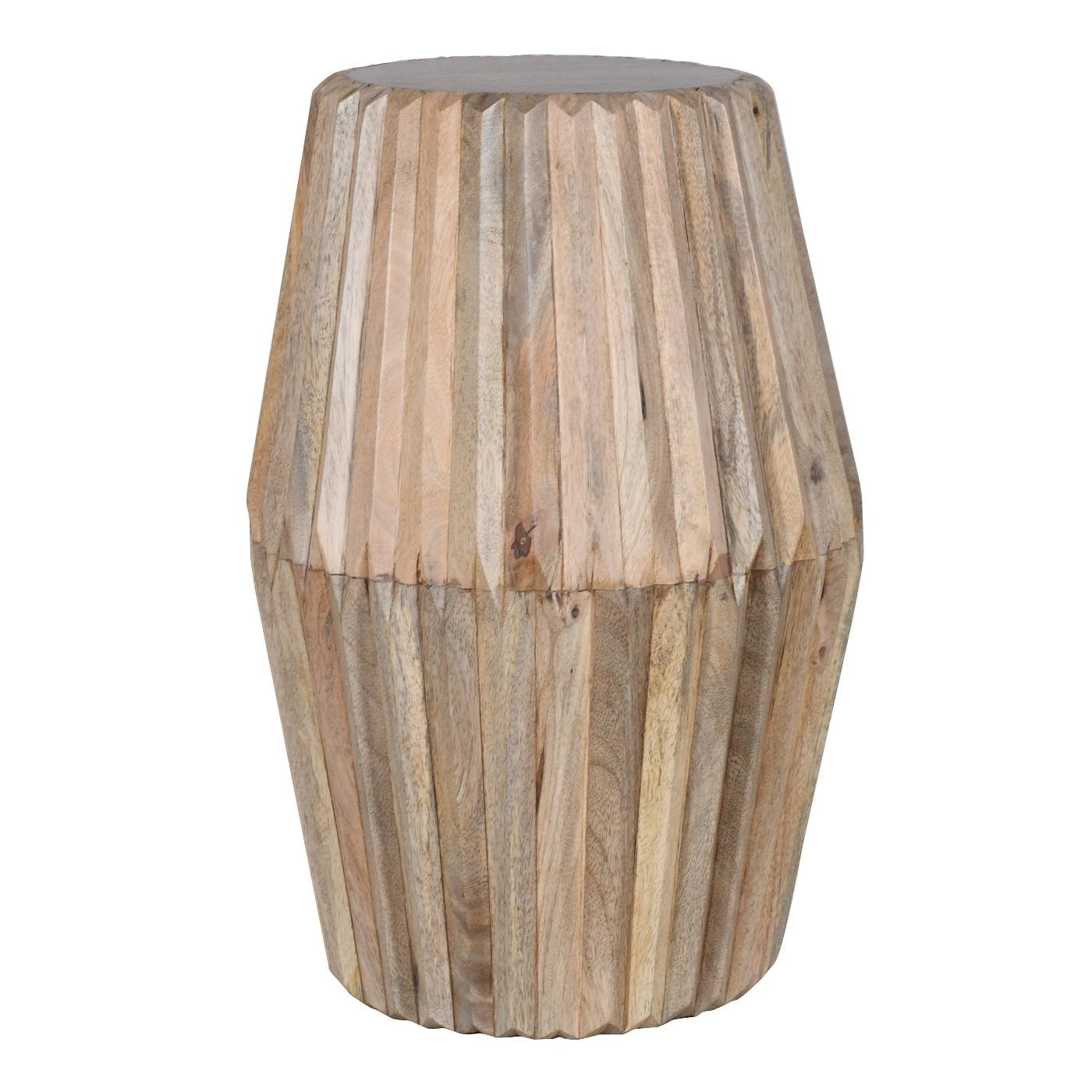 Carved Mango Wood Side Table