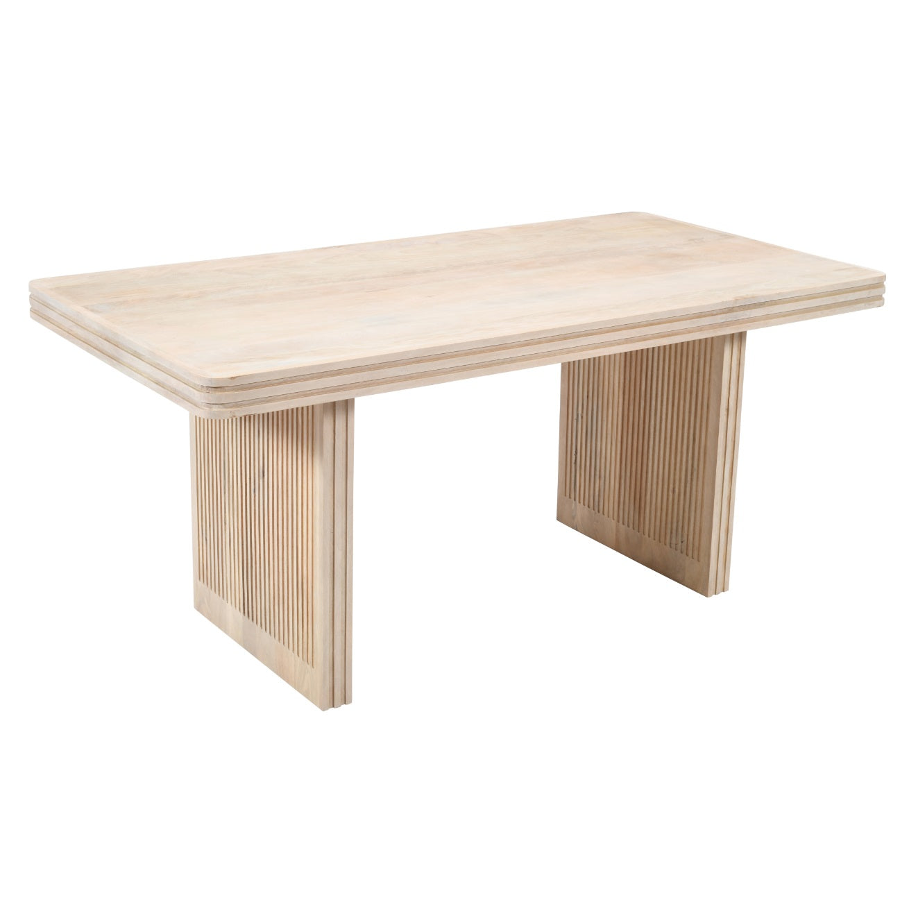 Carved Mango Wood Dining Table 6 Seater