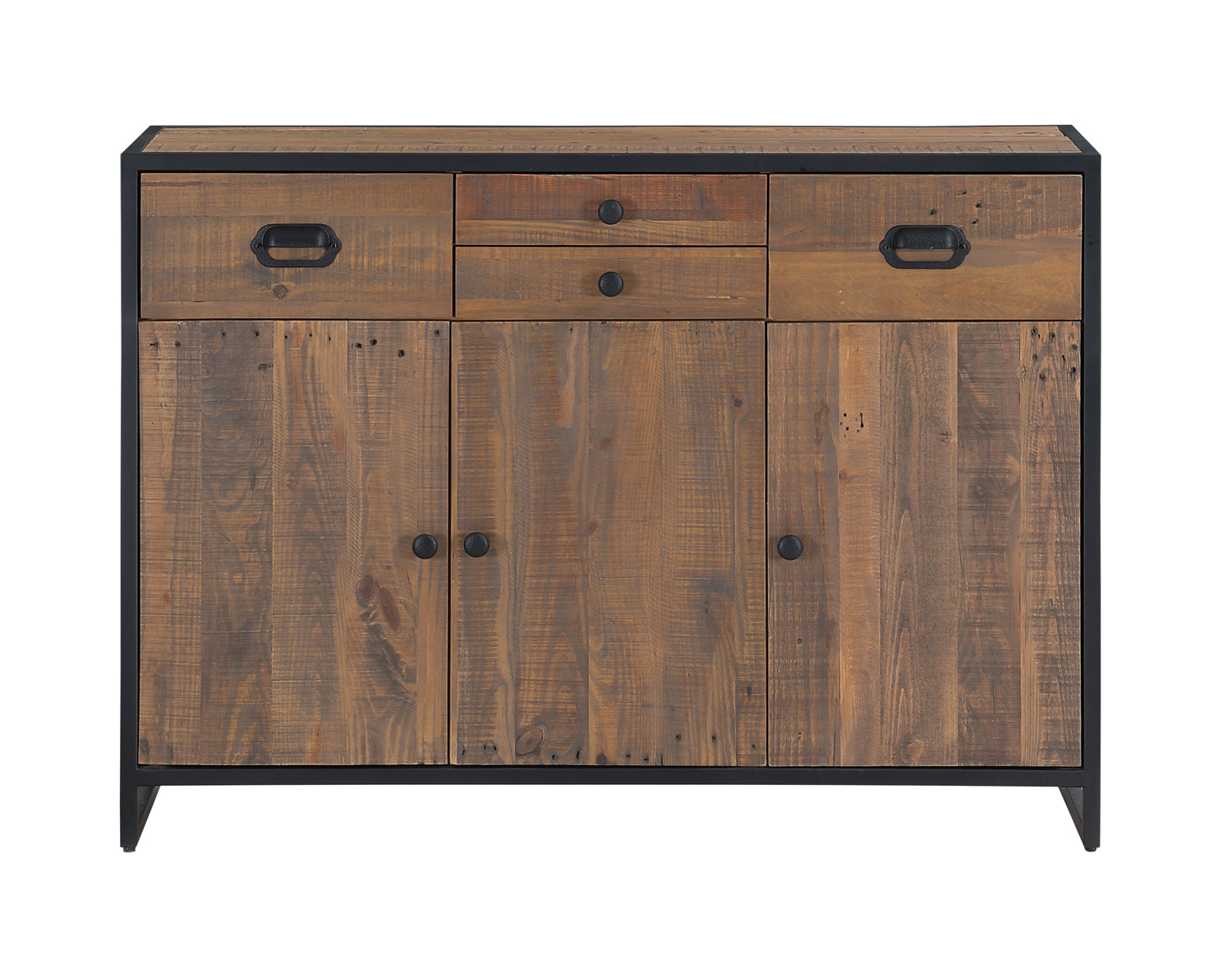 Sideboard With 3 Doors & 4 Drawers : 
