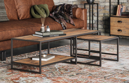 Coffee Table With Removeable Side Table : 