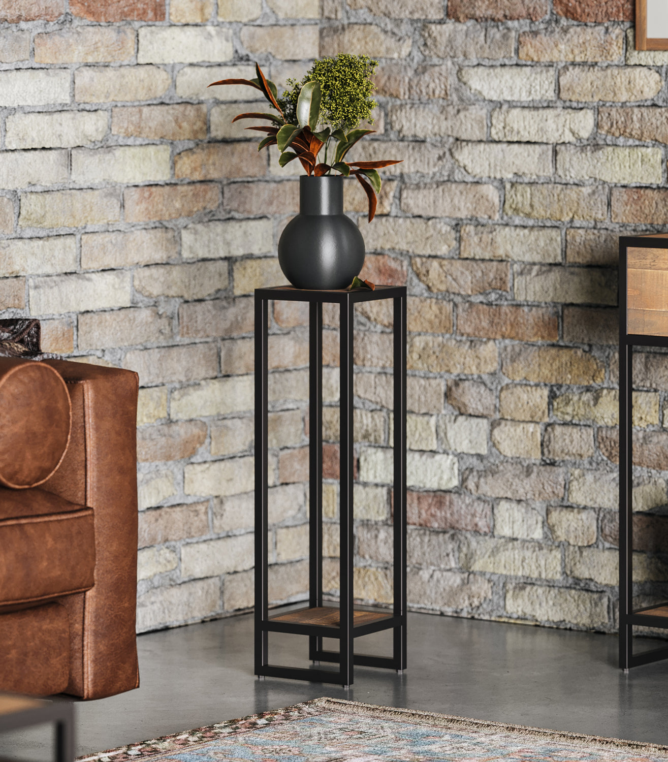 Lamp / Plant Stand : 
