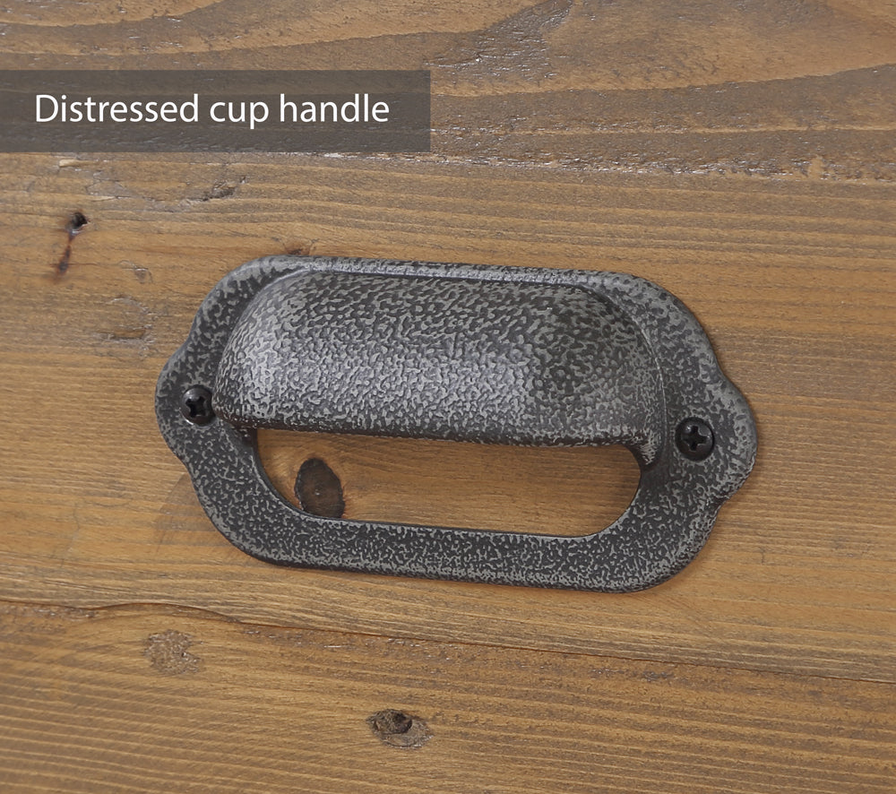 Reclaimed Two Drawer Filing Cabinet :  Reclaimed Wood and Steel Filing Cabinet, stylish