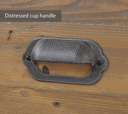 Reclaimed Two Drawer Filing Cabinet :  Reclaimed Wood and Steel Filing Cabinet, stylish