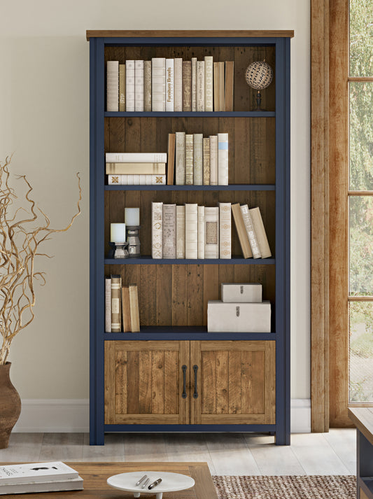 Large Open Bookcase with Doors : 