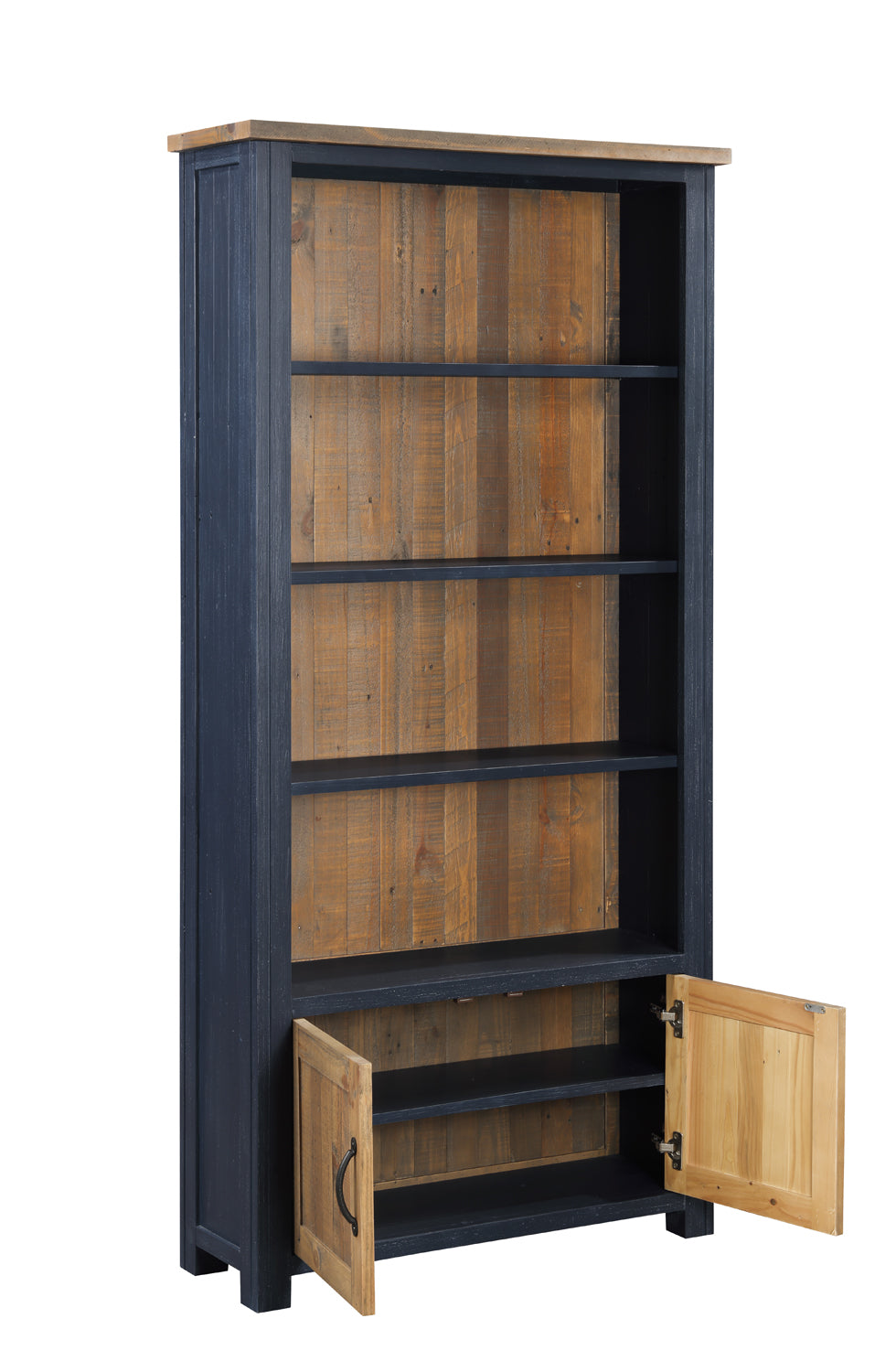 Large Open Bookcase with Doors : 