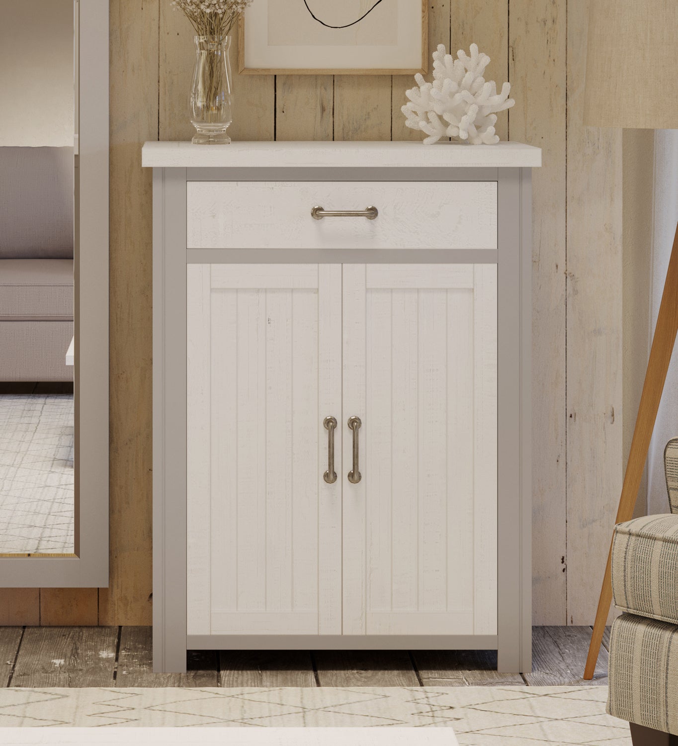 Shoe Storage Cupboard With Drawer : 