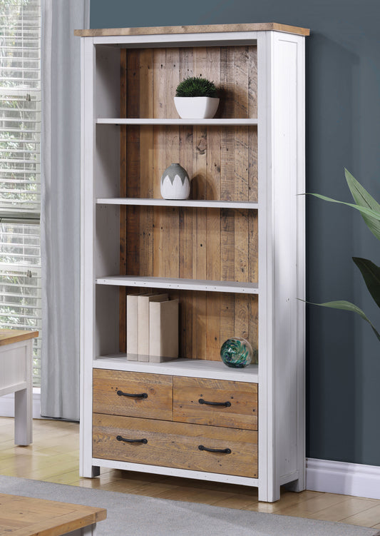 Large Open Bookcase with Drawers : 