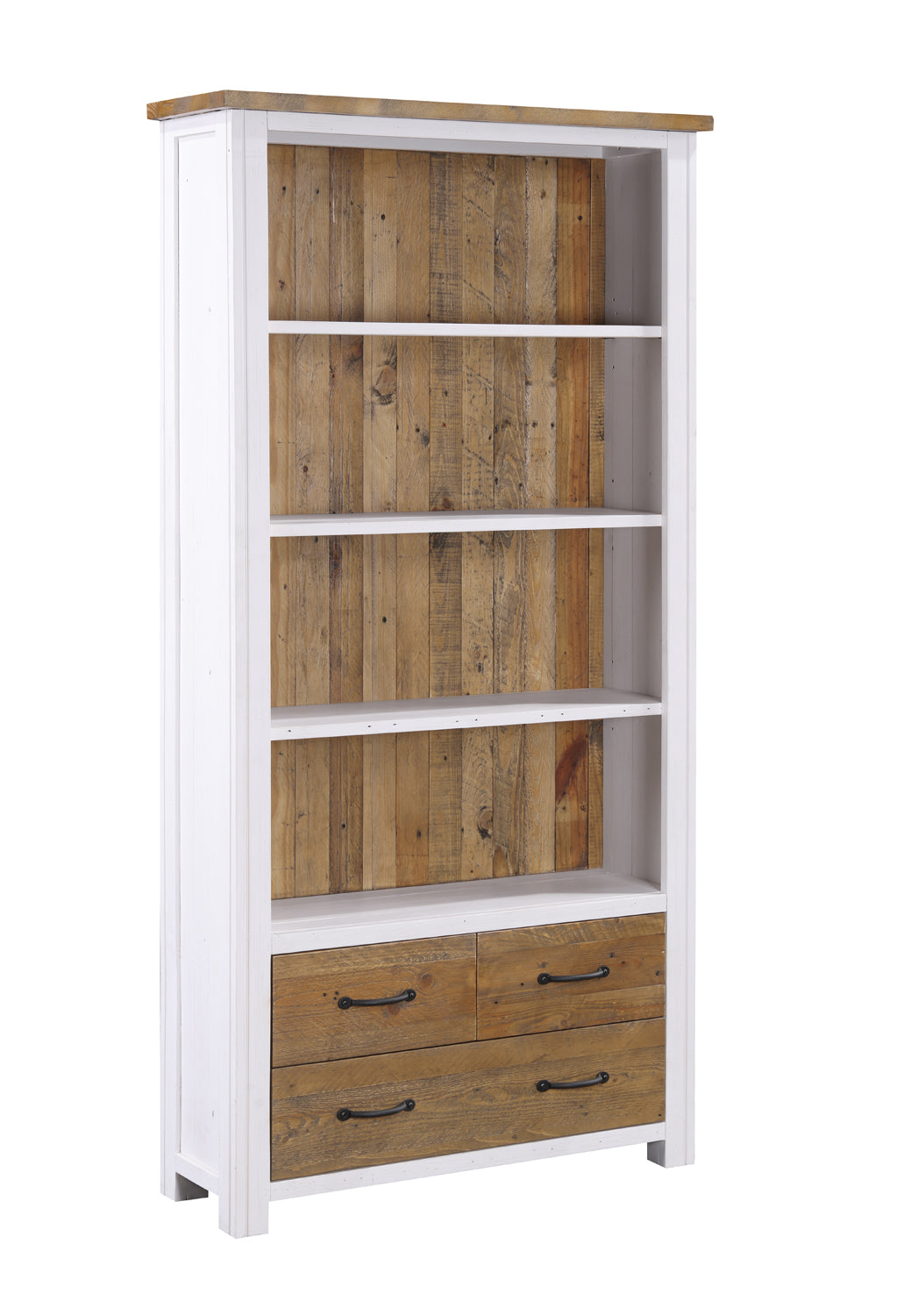 Large Open Bookcase with Drawers : 