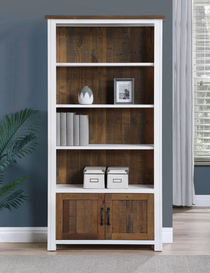 Large Open Bookcase with Doors : 