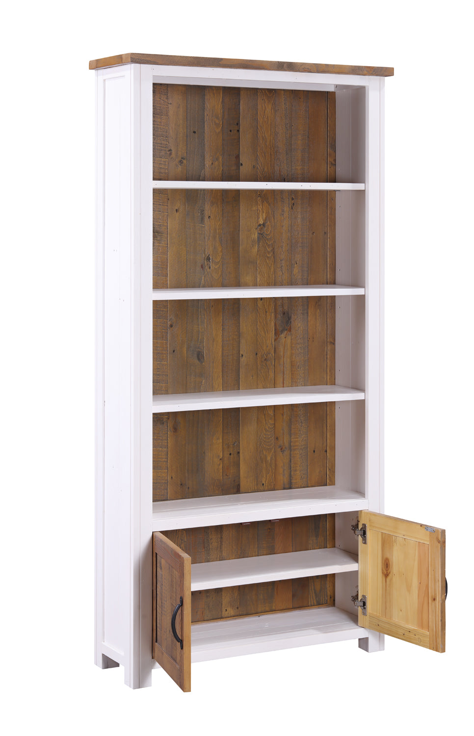Large Open Bookcase with Doors : 