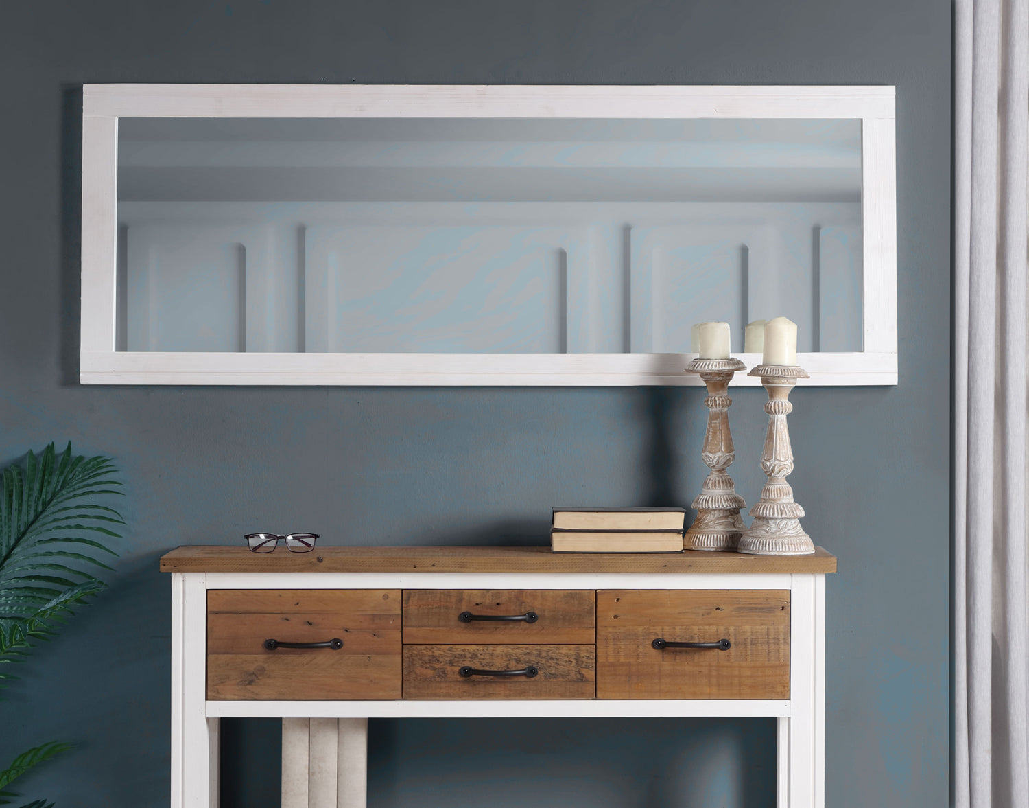 Extra Long Wall Mirror (Hangs Landscape & Portrait) : 