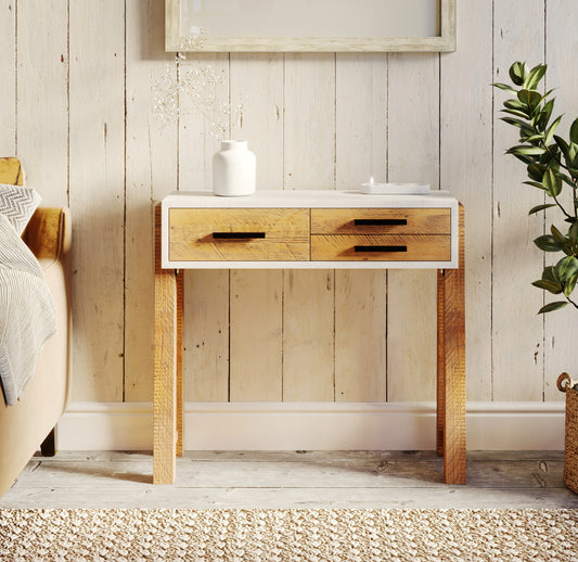 Reclaimed Small Console Table : 