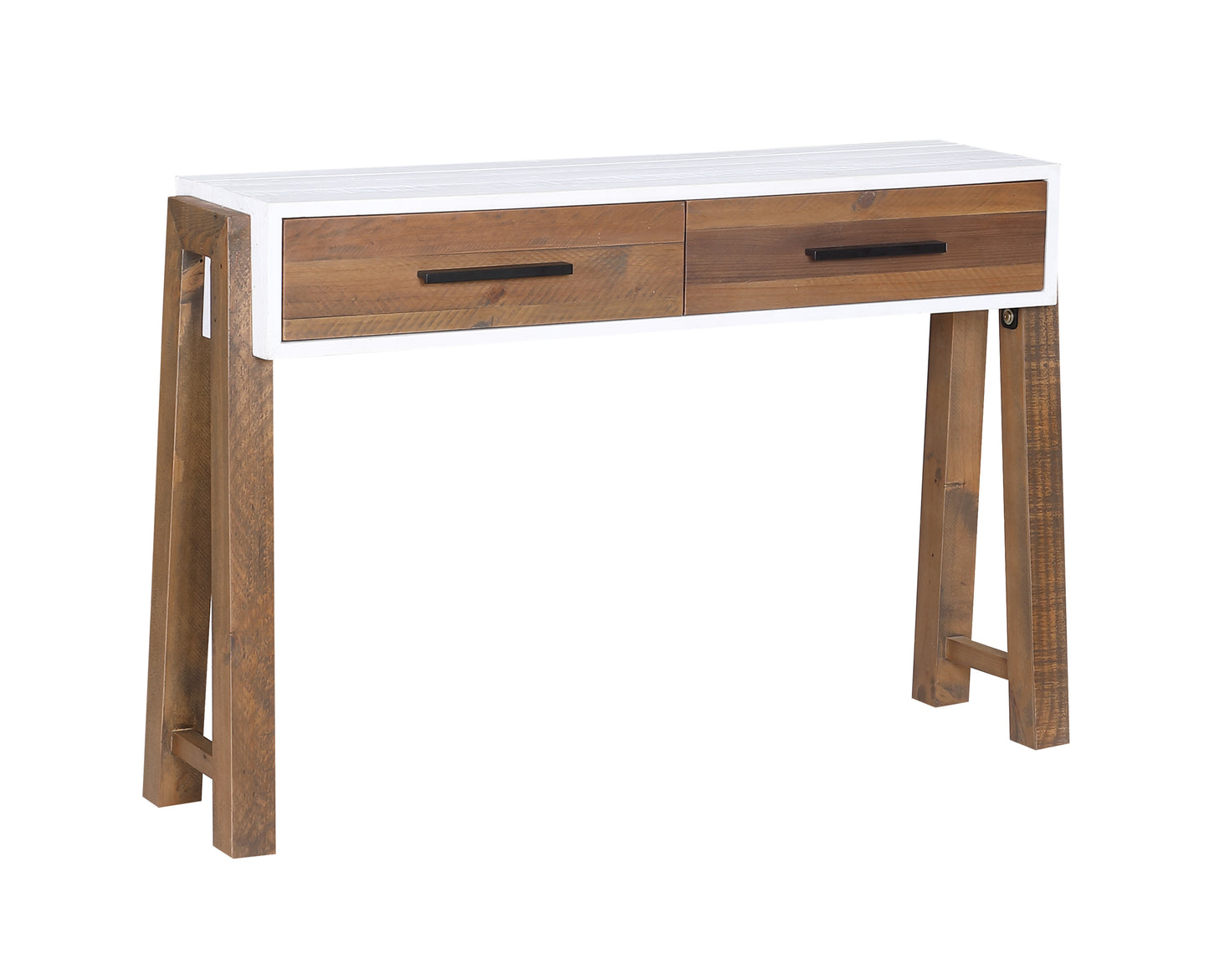 Reclaimed Console Table Open : 
