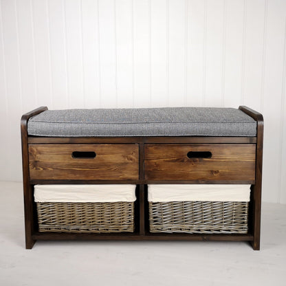 Double Farmhouse Storage Settle