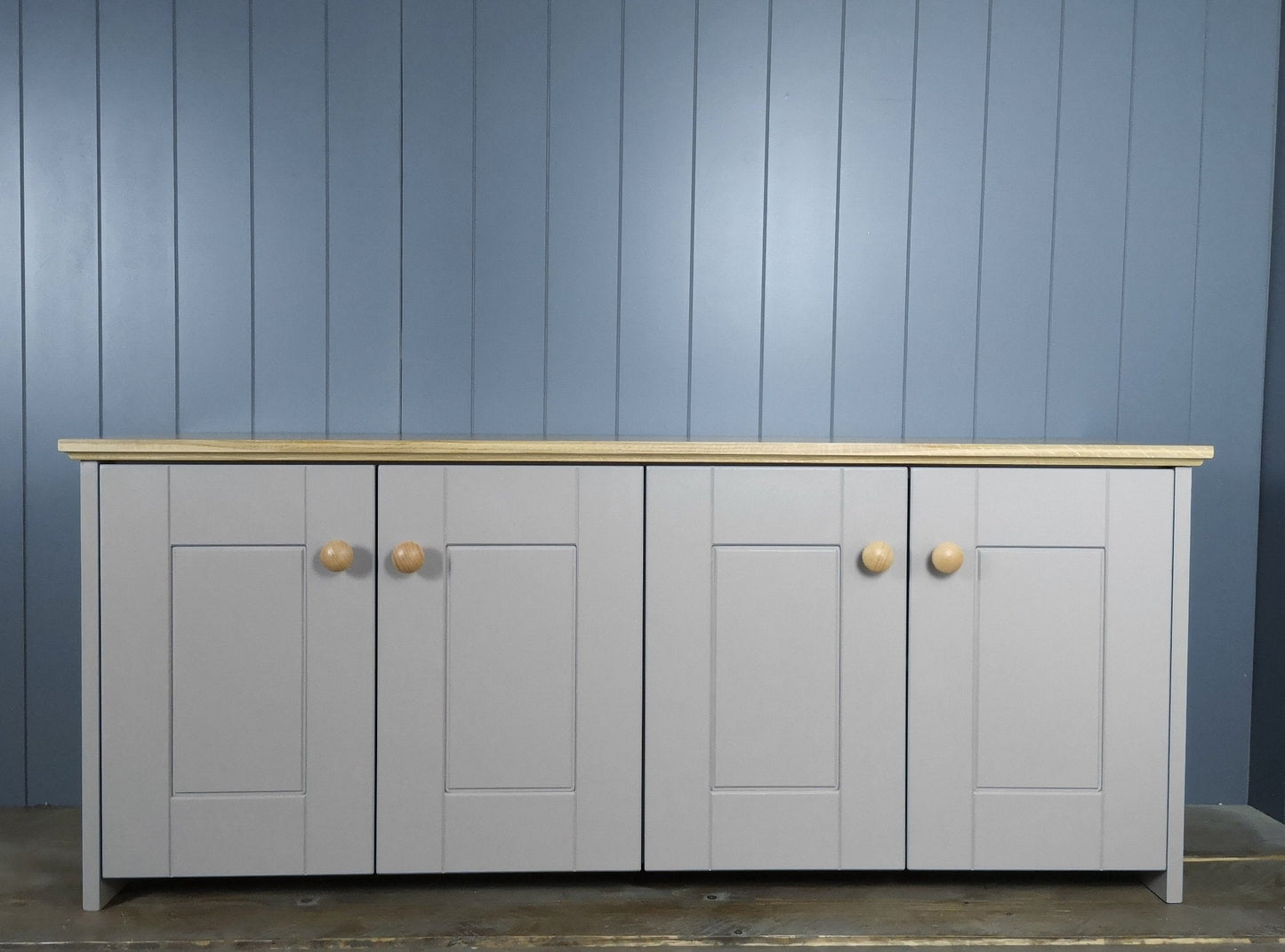Large Country Storage Cabinet with 2 shelves