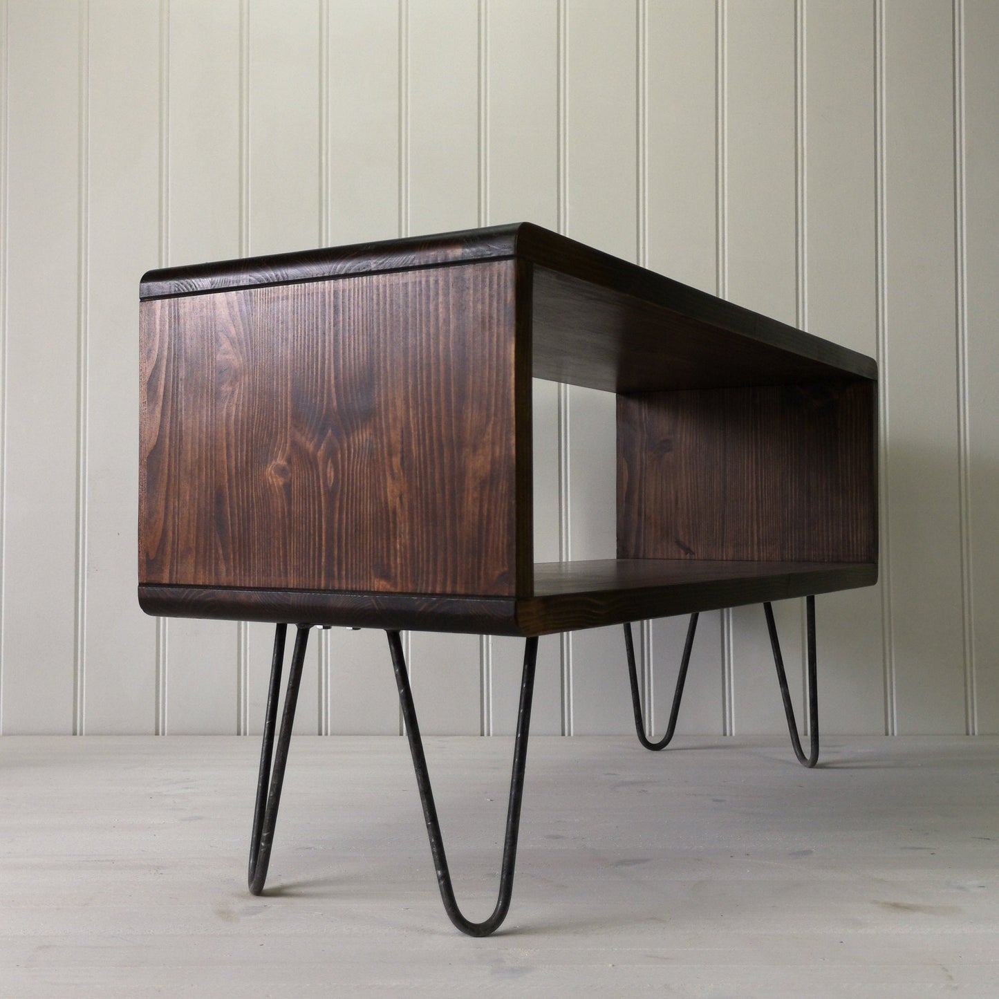 Long lowboard cube style coffee table storage