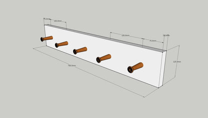Original Crate Furniture peg rack dimensions