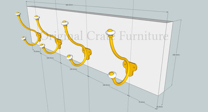 Original Crate Furniture hook rack dimensions