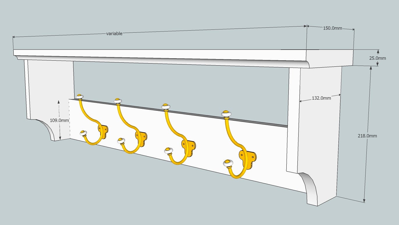 Juno Closed Back Coat Rack